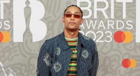 Loyle Carner on the 2023 BRIT Awards red carpet