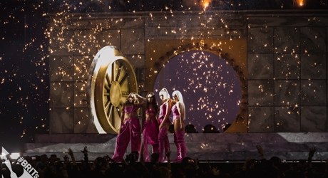 Little Mix performing at The BRIT<span class='lowercase'>s</span> 2019