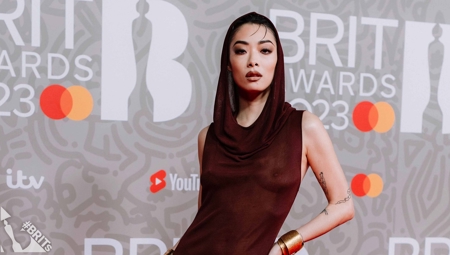 Rina Sawayama on the 2023 BRIT Awards red carpet