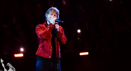Ed Sheeran on stage at The BRIT<span class='lowercase'>s</span> 2018 (1)
