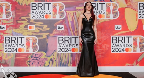 Dua Lipa on the BRIT Awards 2024 Red Carpet