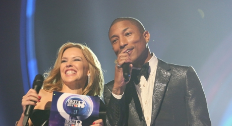 Pharrell Williams & Kylie Minogue | BRITs 2014
