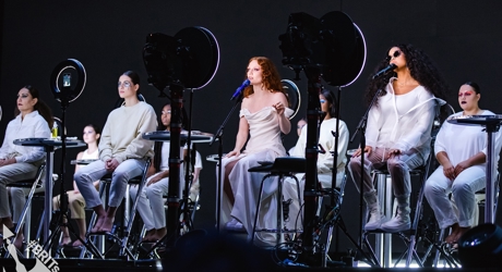Jess Glynne performing at The BRIT<span class='lowercase'>s</span> 2019 (2)