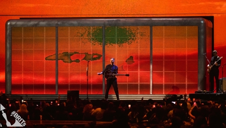 George Ezra performing at The BRIT<span class='lowercase'>s</span> 2019