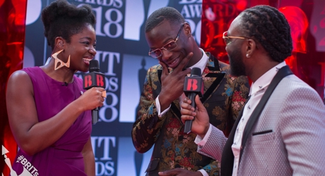 Clara Amfo chats to J Hus on The BRIT<span class='lowercase'>s</span> 2018 Red Carpet