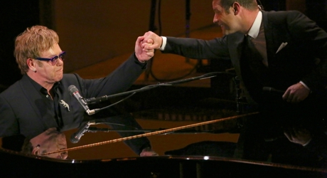 Elton John and Dermot O'Leary