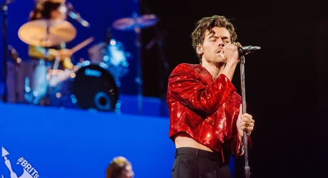 Harry Styles performs 'As It Was' at the 2023 BRITs