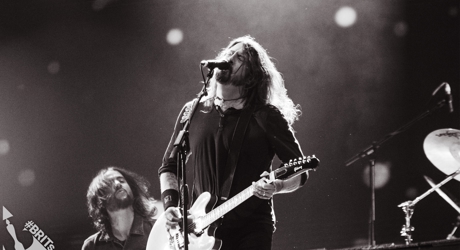Foo Fighters on stage at The BRIT<span class='lowercase'>s</span> 2018 (1)