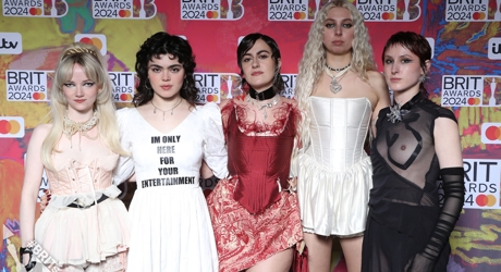The Last Dinner Party on the BRIT Awards 2024 Red Carpet (1)