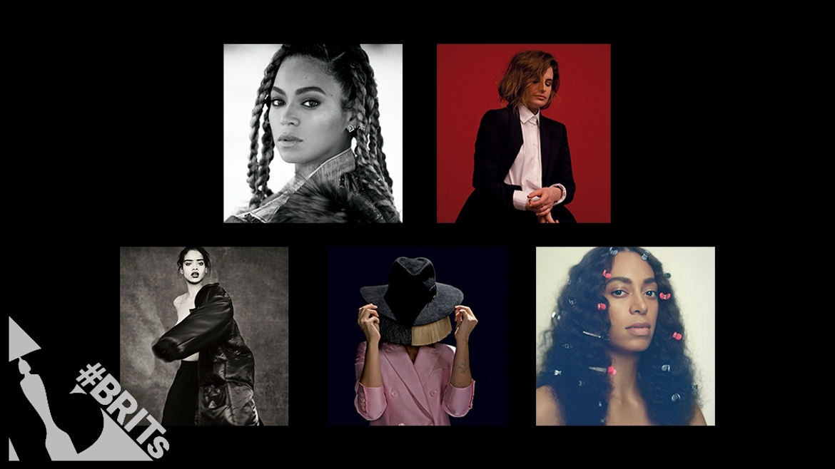 Beyonce, Christine And The Queens, Rihanna, Sia and Solange are nominated for International Female