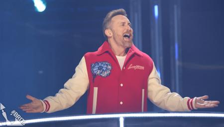 David Guetta performing at BRITs 2023