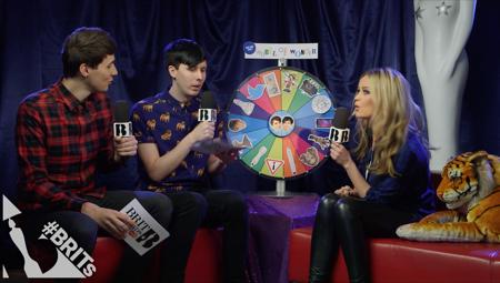 Laura Whitmore plays Dan & Phil's 'Wheel of Wonder' (1)