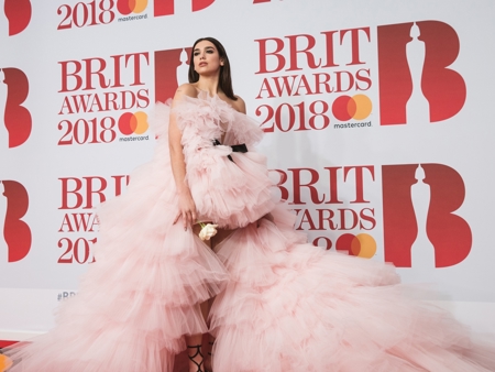 Dua Lipa on The BRIT<span class='lowercase'>s</span> 2018 Red Carpet