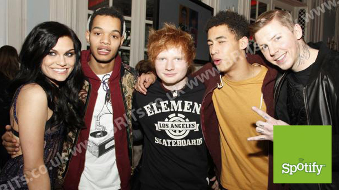 Jessie J, Rizzle Kicks, Professor Green and Ed Sheeran