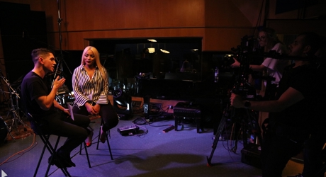 Stefflon Don chats to Luke Franks at Abbey Road Studios