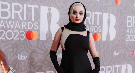 Kim Petras on the 2023 BRIT Awards red carpet