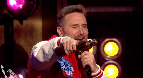 David Guetta Receiving the Award for Producer of the Year
