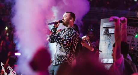Sam Smith performing at The BRIT<span class='lowercase'>s</span> 2019 (1)