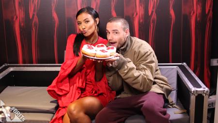 Liam Payne joins Maya Jama backstage at The BRIT<span class='lowercase'>s</span> 2018 Nominations Launch