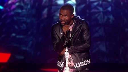 Frank Ocean accepts the 2013 Best International Male Award
