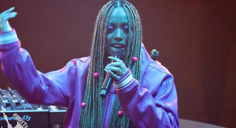 Nia Archives performs at the BRITs 2022 Rising Star Sessions