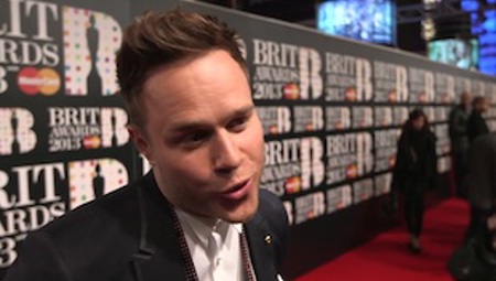 Olly Murs talks on the red carpet