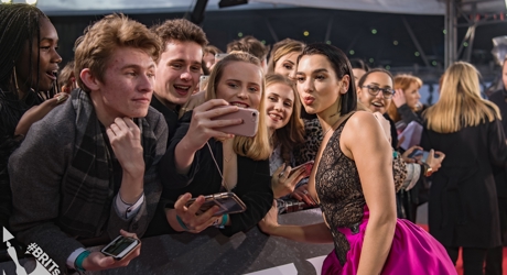 Dua Lipa on The BRIT<span class='lowercase'>s</span> 2019 Red Carpet (1)