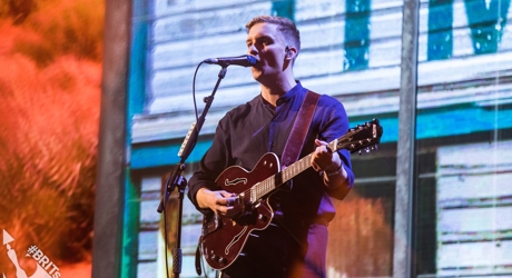 George Ezra performing at The BRIT<span class='lowercase'>s</span> 2019