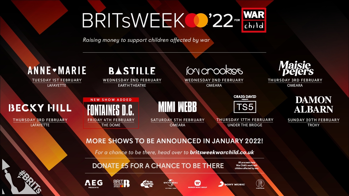 BRITs Week 2022 lineup