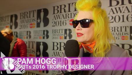 Pam Hogg on the BRITs Launch red carpet