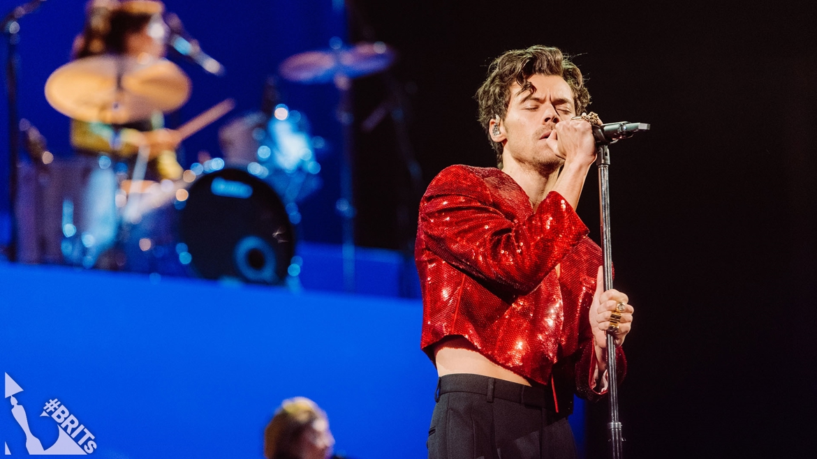 Harry Styles performs 'As It Was' at the 2023 BRITs