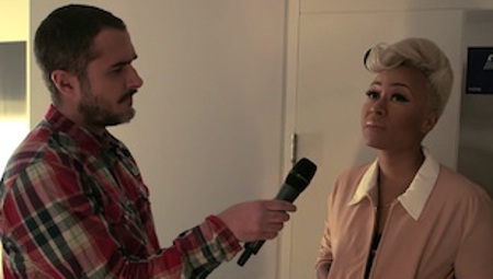 Zane Lowe chats backstage with Emeli Sande